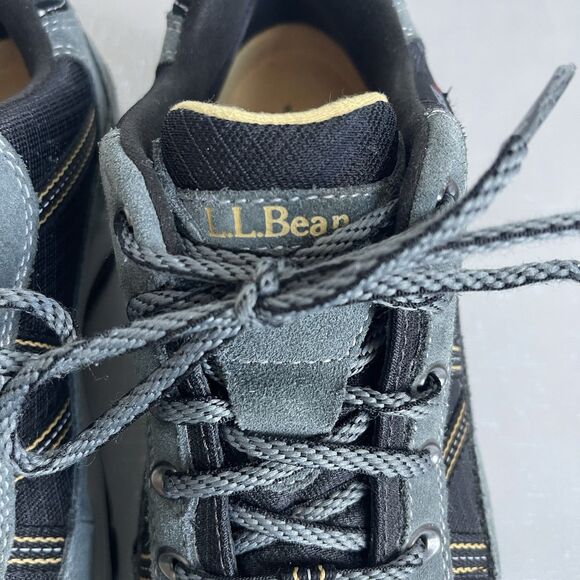LL Bean Tek 2.5 Waterproof Suede Trail Hiking Shoes Mens 9 M Gray/Black main image 9